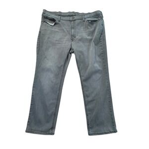 Men's Levi's 541 Gray Wash Straight Stretch Denim Jeans Size 44 x 30